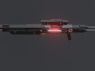 Sci Fi energy weapon 3D model