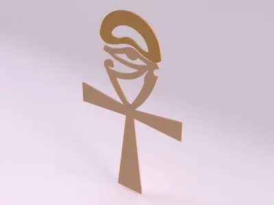 Egyptian Symbols - 015 Low-poly 3D model