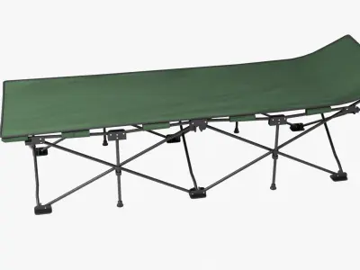 Folding Cot Green 3D model