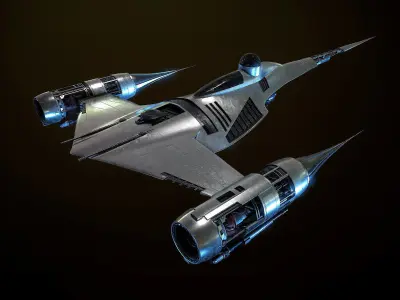 N1 Naboo Starfighter Mandalorian 3D model