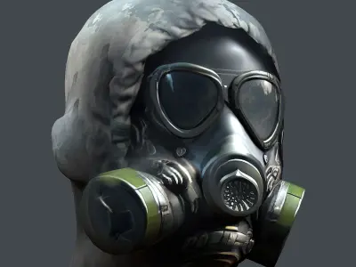 helmet 3d model military combat Low-poly Low-poly 3D model Low-poly 3D model