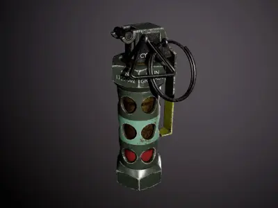 Game-Ready Flashbang Grenade Low-poly 3D model