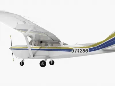 Cessna 172 Low-poly 3D model