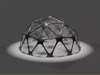 Scifi polysphere greenhouse Free 3D model