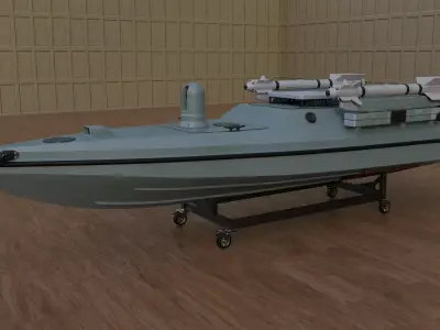 Magura V5 Naval Drone Unmanned Surface Vehicle Low-poly 3D model