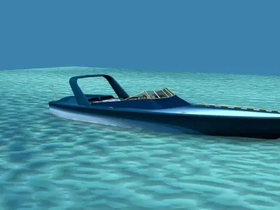 Phazer 38 Cigarette Boat V07 3D model