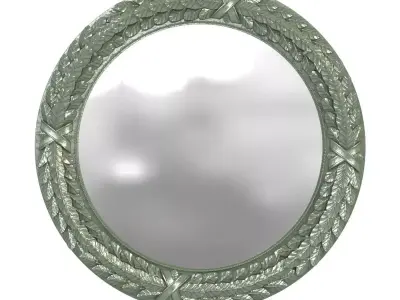 Richard Taylor designs BAY LEAF MIRROR CIRCULAR 3D model