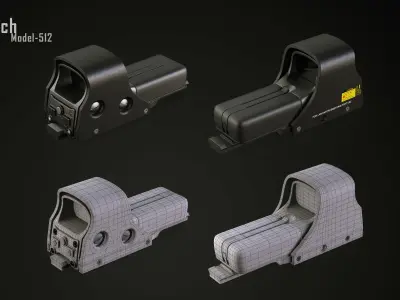 Various sighting scope 3D model