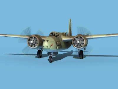 Douglas A-20G Havoc V04 3D model