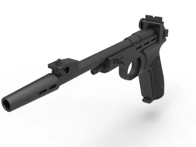 Blaster pistol CDEF from Star Wars 3D model