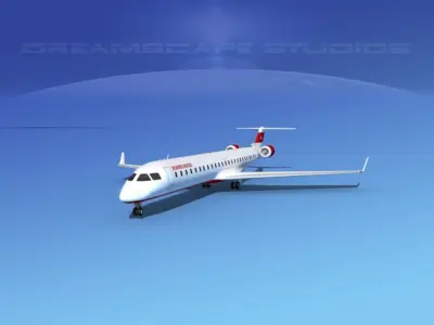 Bombardier CRJ1000 Richards Aviation 3D model