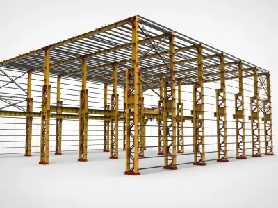 Warehouse Construction 3D model