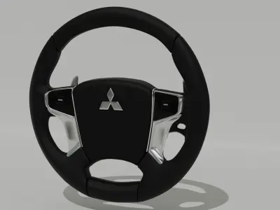Pajero steering wheel Free 3D model