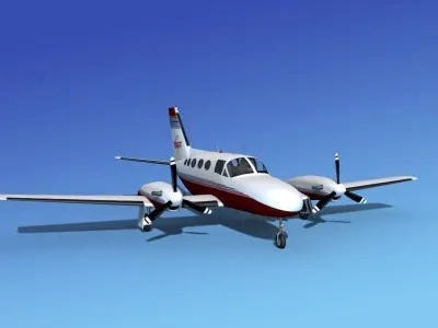 Cessna 425 Conquest I V08 3D model