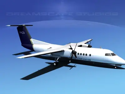 DeHavilland DHC-8-Q300 Air Charter Intl 3D model