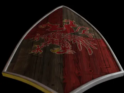 Medieval Shield - Low Poly Low-poly 3D model