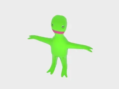 Spacemonster toy dinosaur Low-poly 3D model
