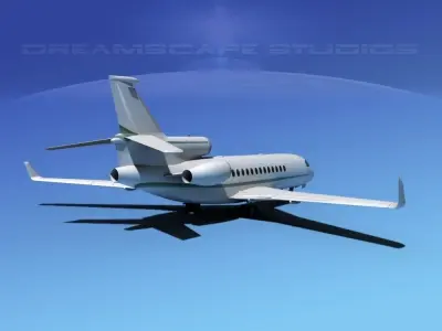 Dassault Falcon 7X V08 3D model