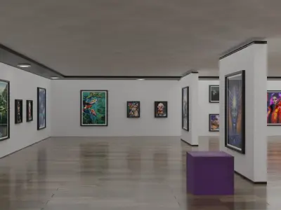 Art Gallery Free low-poly 3D model