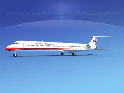 McDonnell Douglas MD-90 China Eastern 3D model