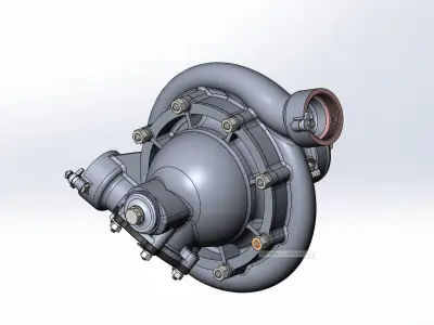 Vane pump 3D model