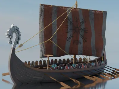 Viking Ship 3D model