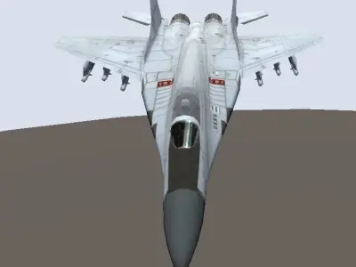 Mikoyan MiG-29 low-poly 3D model Low-poly 3D model