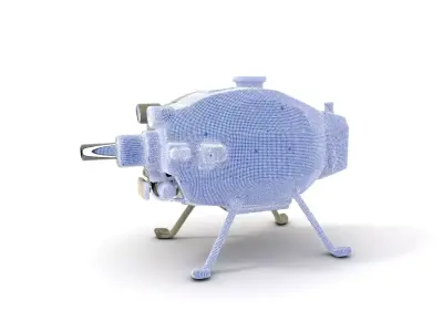 Tactical Surveillance Drone model pack Low-poly 3D model