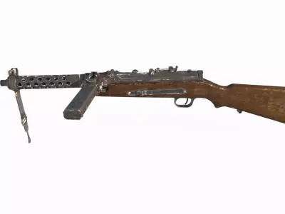 Modern weapon submachine gun MP34 3D model