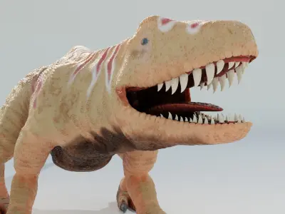 Postosuchus dinosaur 3D model