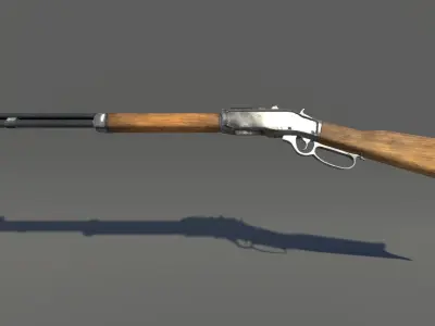 Zombie Carbine Low-poly 3D model