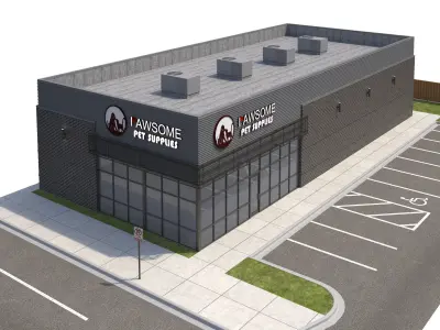 Retail-123 Retail Store A 3D model