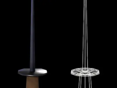 Low Poly Dagger Pack for Unreal Engine Free low-poly 3D model