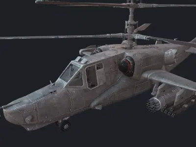KA-50s Low-poly 3D model