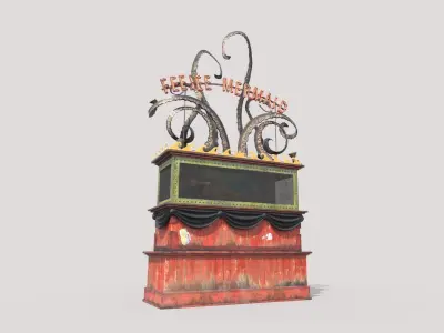 Mermaid Exhibition Stand 3D model