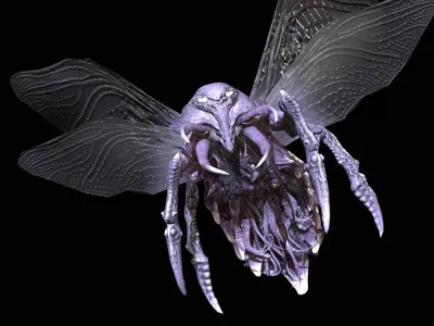 FlyingBug4 A1 Low-poly 3D model