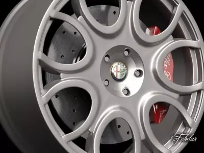 Alfa Brera rim 3D model