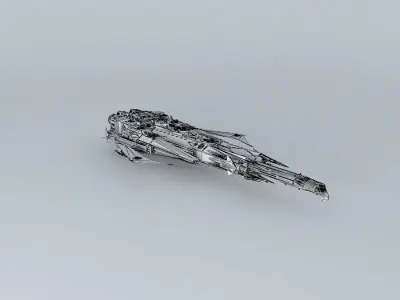 Voordishawdee Heavy Battlecruiser 3D model