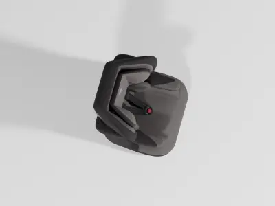 Baby Plus Myla Platinium 9-36 kg Isofix baby car seat S Low-poly 3D model