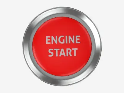 Engine start button 3D model
