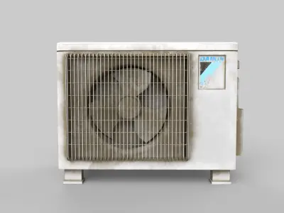 AC outdoor unit Low-poly 3D model