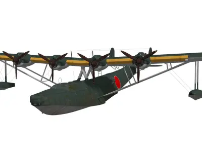 Kawanishi H6K5 Mavis Type23 3D model