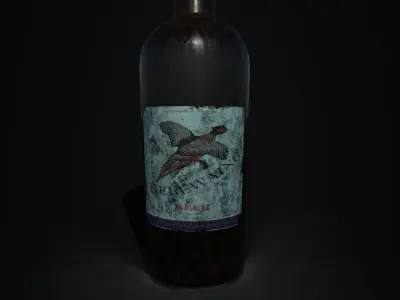 Sebewaing Beer Bottle Low-poly 3D model