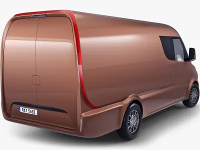 Generic Commercial Cargo Van v 1 3D model