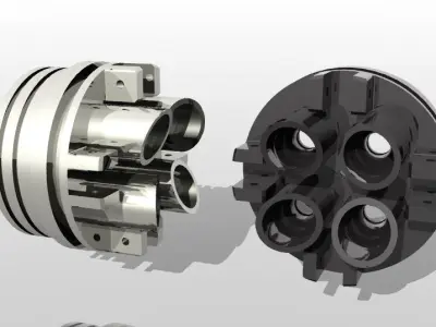 MK 40 nozzle Free 3D model