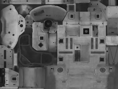 jianzhu x - ray of pair of shoes Free 3D model