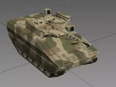 IFV Lynx  KF31 Rheinmetall armoured fighting  Low-poly 3D model