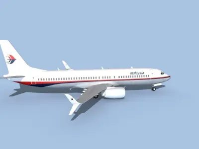 Boeing 737-800 Max Malaysia 3D model