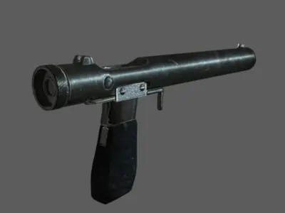 Welrod MK2 Low-poly 3D model