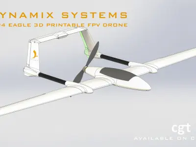 H-94 Eagle - 3D Printable FPV Drone 3D print model